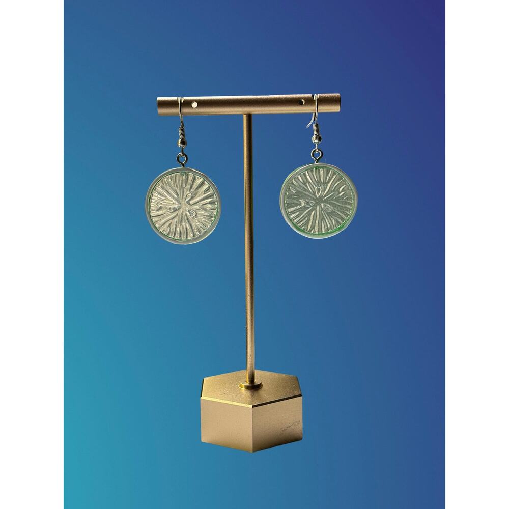 Lime Seeded Slices Drop Earrings Gift For Women Farmers Market Italy